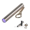 Mini bolso poderoso poderoso LED UV Chavelha lanterna Torch Torch Ring Dinheiro Dinheiro de água Invisível Detector de tinta